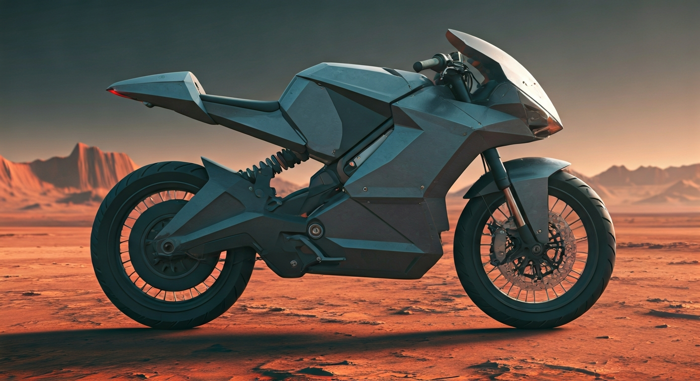 3D-Printed Electric Motorbike Folds for Travel