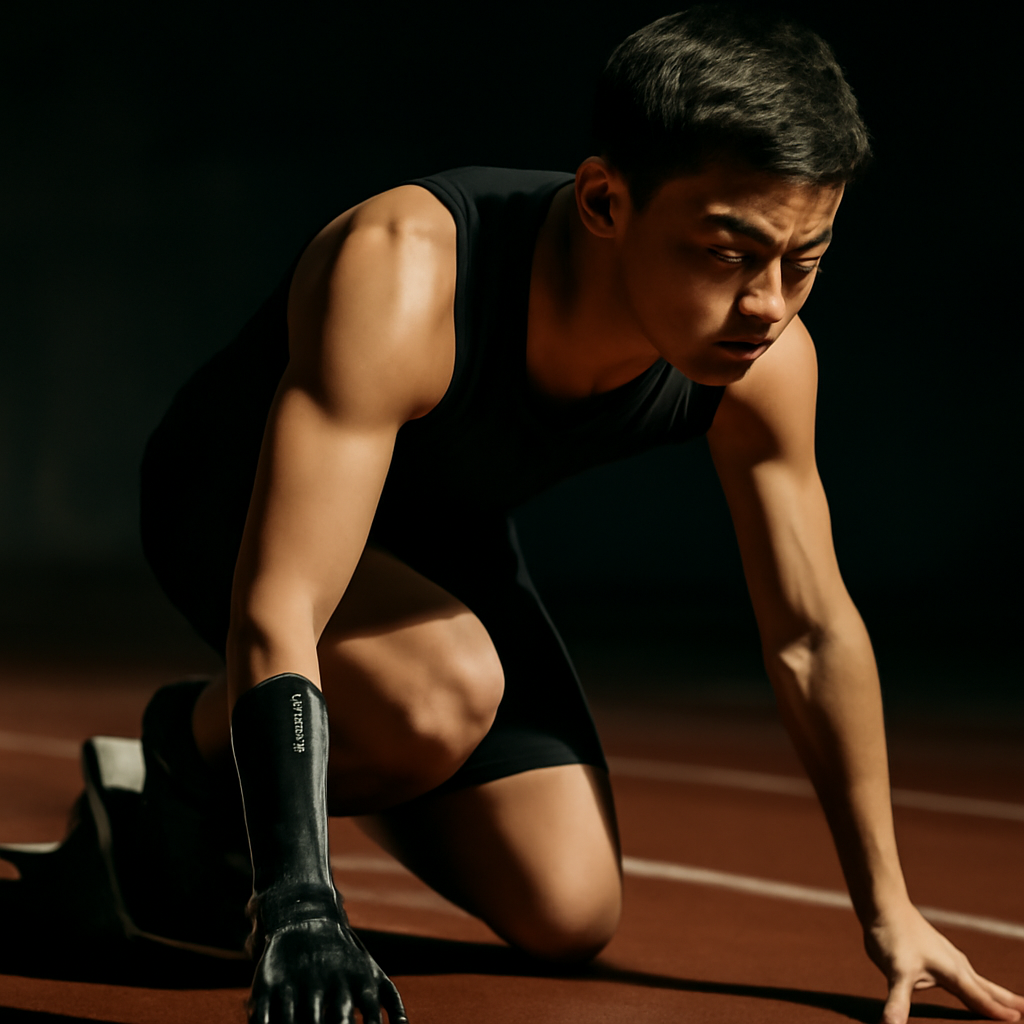 3D Printed Prosthetic Hand Enables Crouching Start for Young Athlete