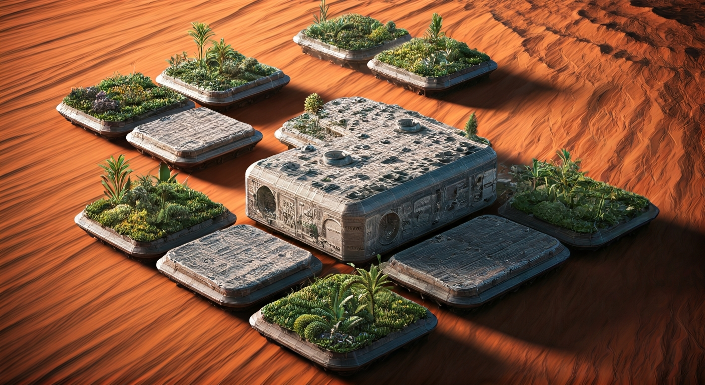 3D Printed Terracotta Modules Designed for Nature Colonization