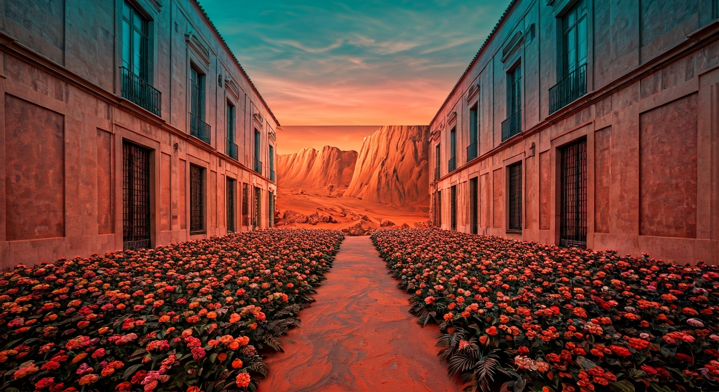 Artist Creates Immersive Mars Experience with Flowers