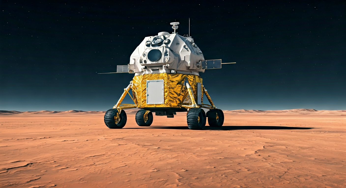 China's Mars Mission Achieves Orbit, Landing, and Roving in Single Effort