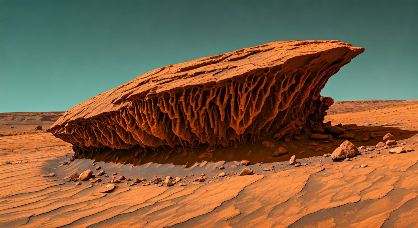Curiosity Rover Captures Image of Martian "Coral-like" Formation