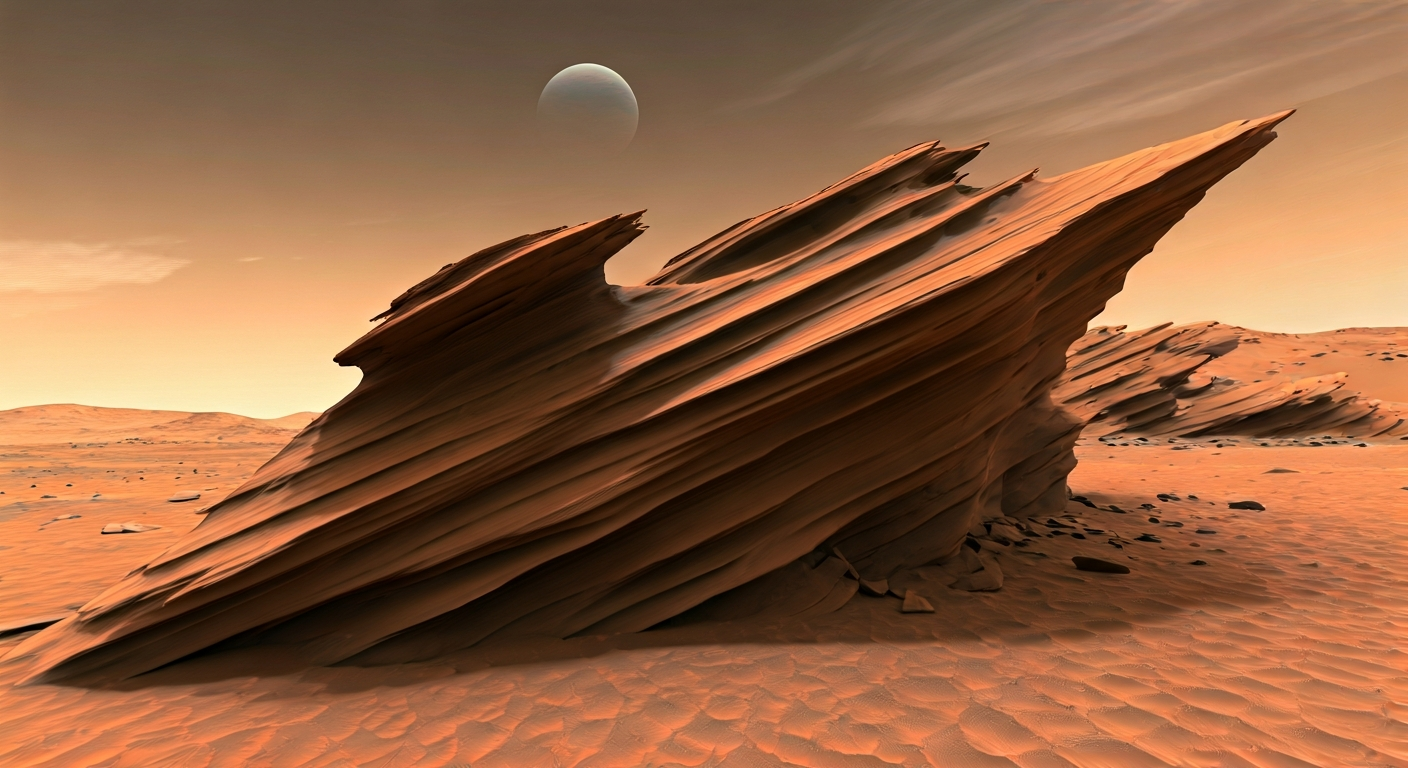 Curiosity Rover Spots Unusual Rock Formation on Mars