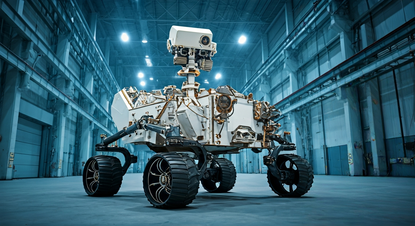 ExoMars Rover Test Model Undergoes Ground Trials in Italy
