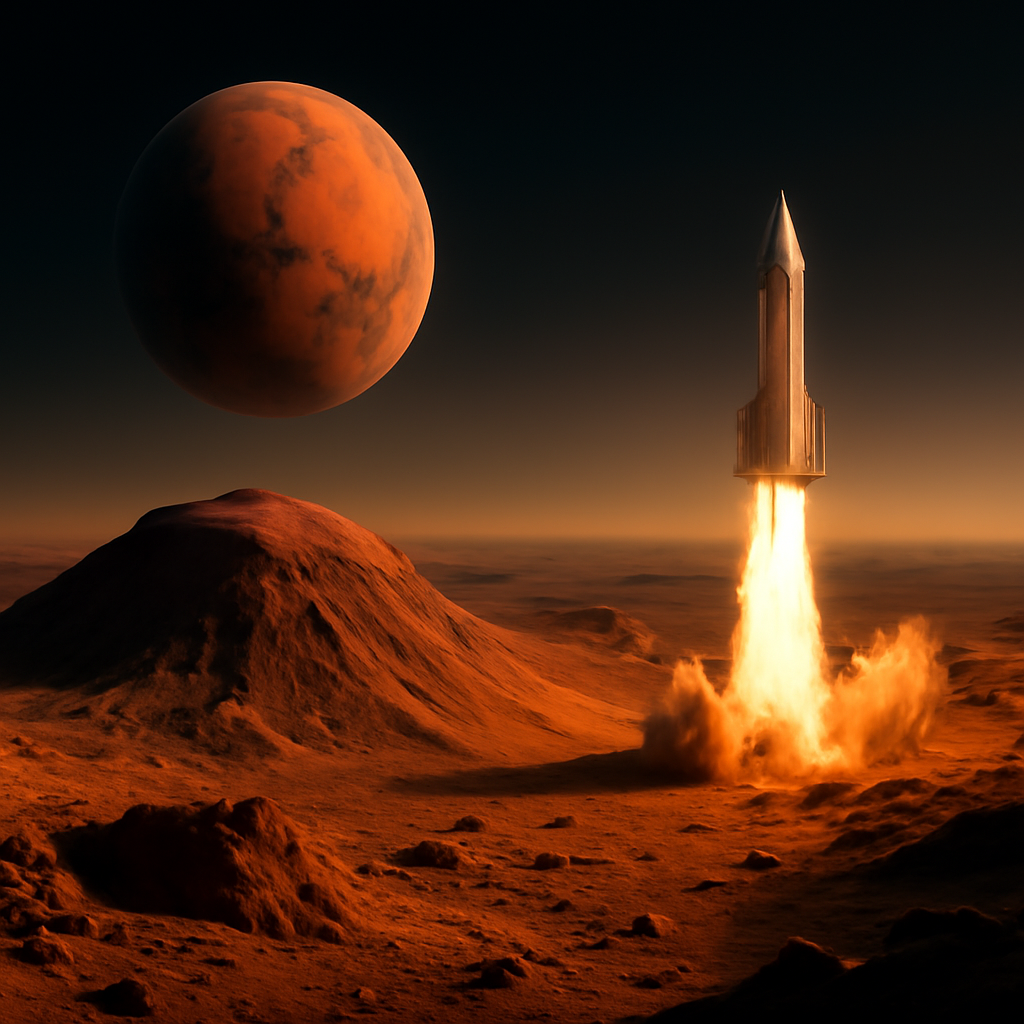 Mars: The Organic Frontier and The Rocket Race
