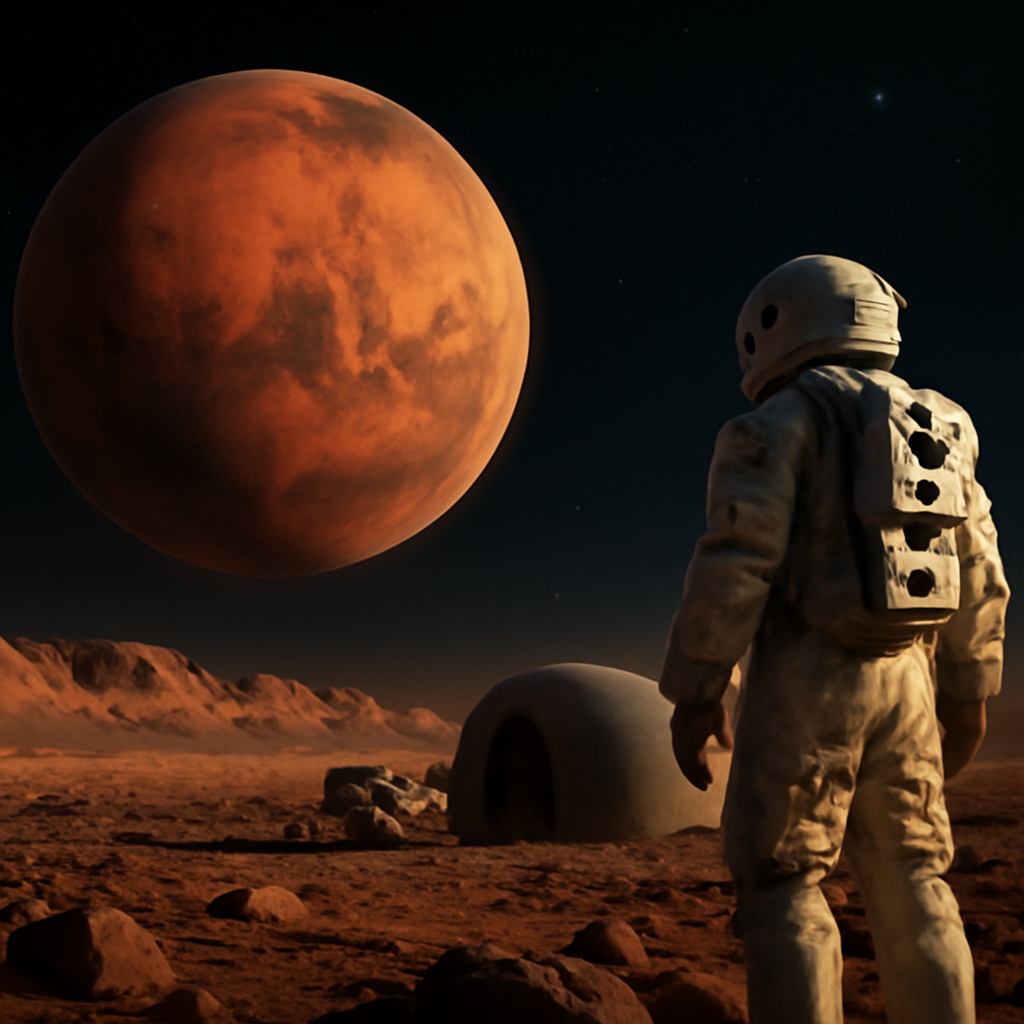 Mars' Deep Past & Our Multi-Planetary Future: From Ancient Magma to the 3D-Printed Frontier
