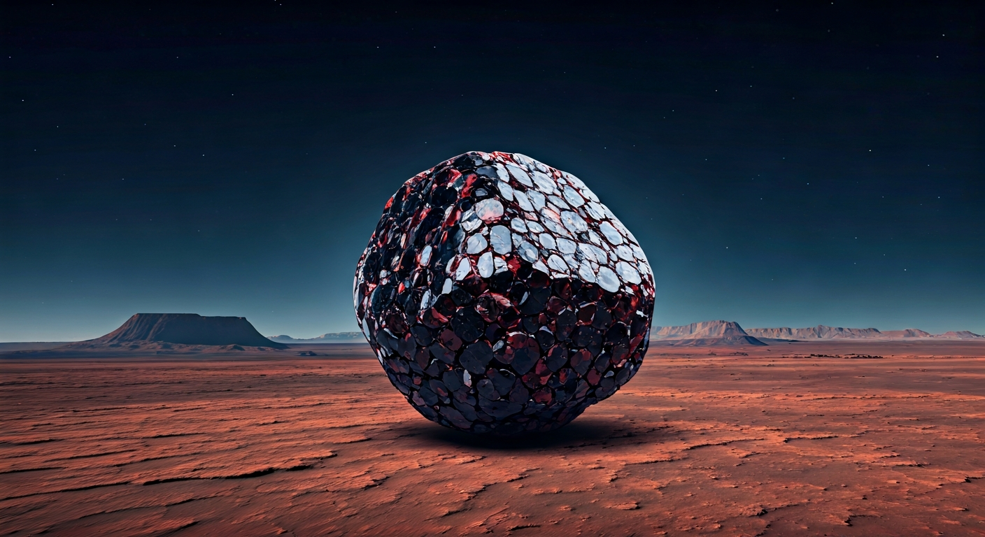 Garnet Found in Martian Meteorite Hints at Red Planet's Secrets