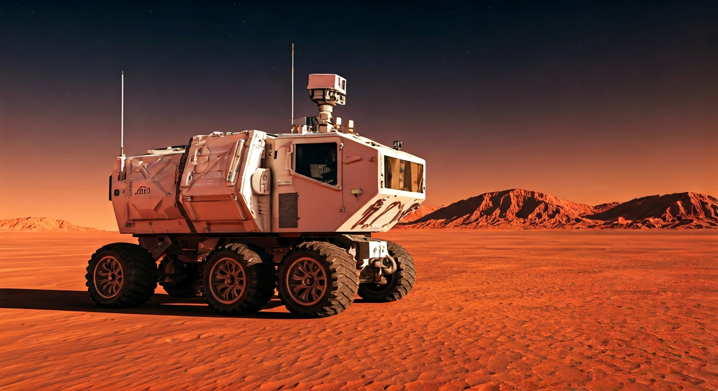 German DLR Rover Scout Trains for Mars and Moon Missions
