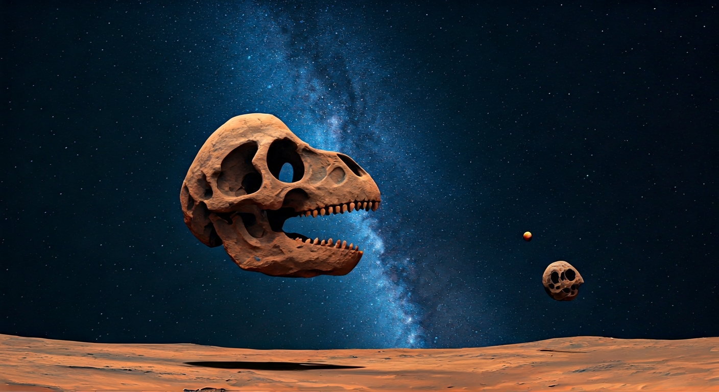 Mars Rover Captures Rock Resembling Dinosaur Skull