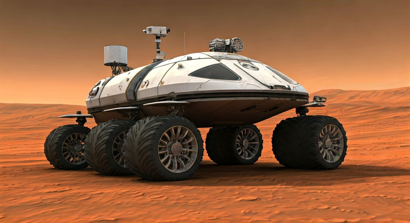Mars Rover Features Amphibious Wheels for Enhanced Exploration