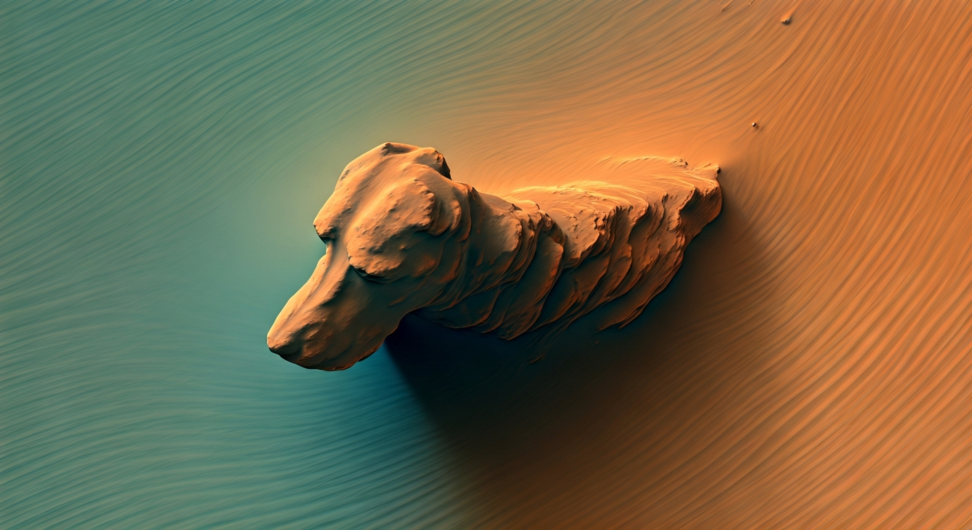 Martian Rock Formation Resembles Dog, NASA Image Reveals