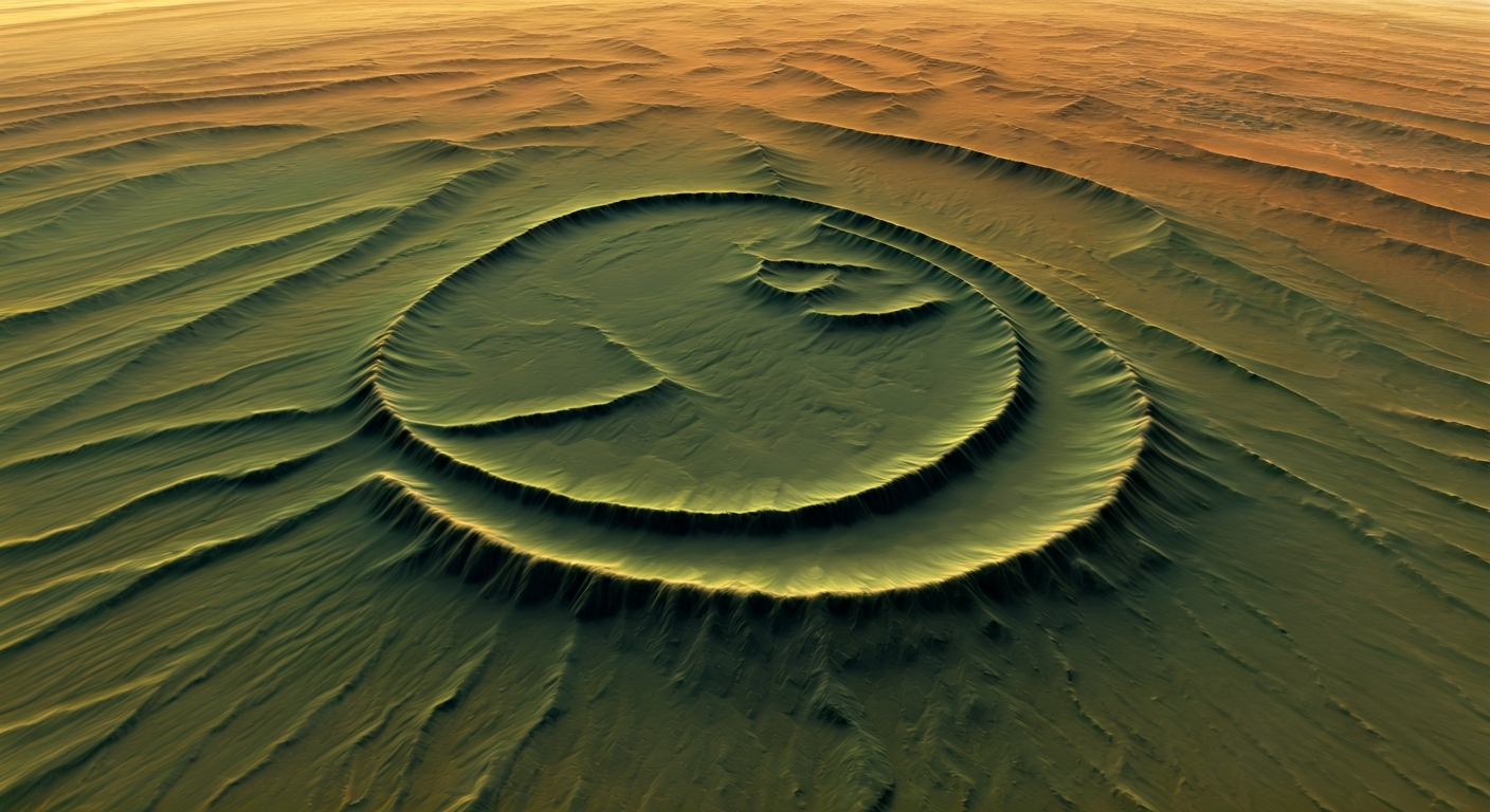 Martian 'Smile' Feature Observed for 50 Years