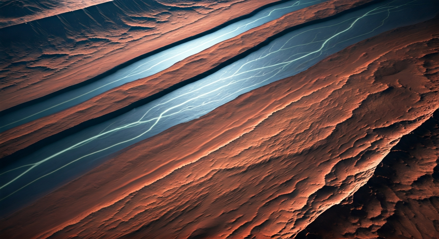NASA Discovers Subsurface River System on Mars, Hints at Life Potential