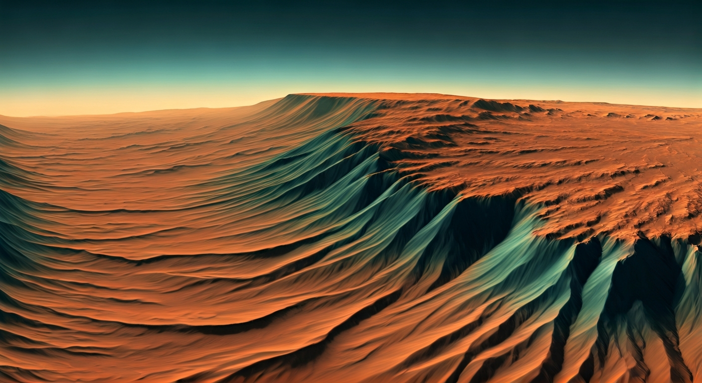 NASA Mars Image Reveals Ancient Water Clues in Crater