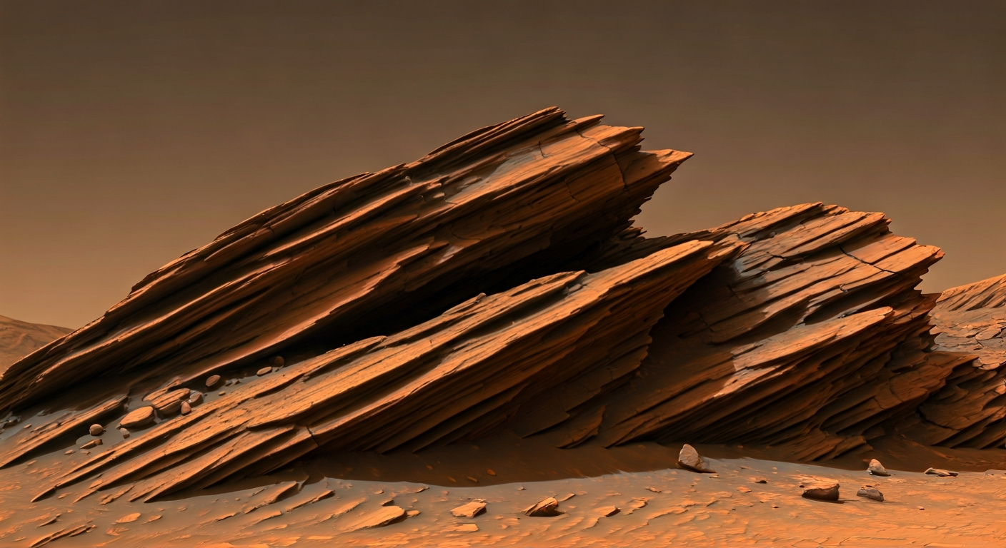 NASA Rover Captures Unusual Rock Formations on Mars