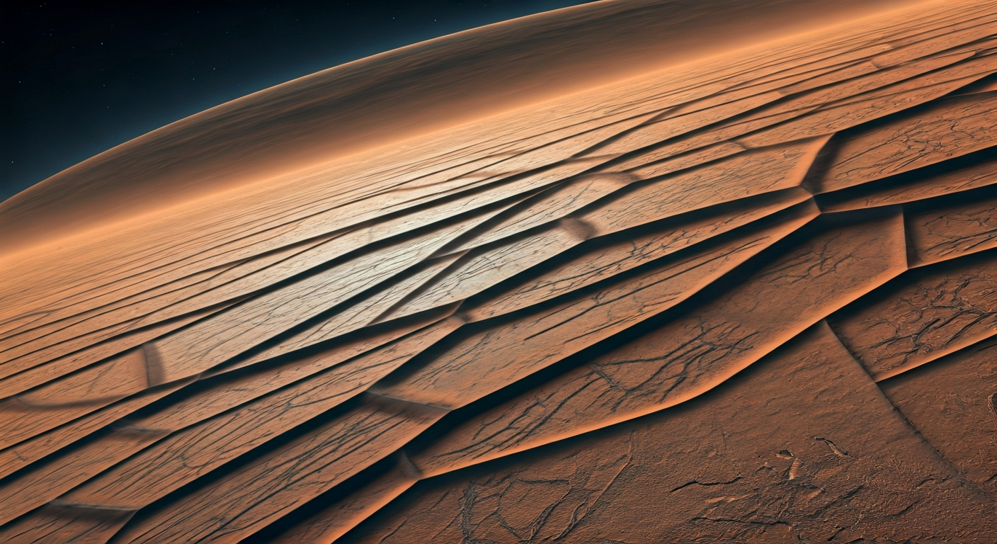 NASA Rover Discovers Polygonal, Veined Textures on Remote Martian Plain