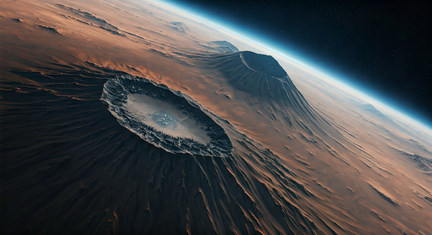 Olympus Mons Base Width Surprises Astronomers