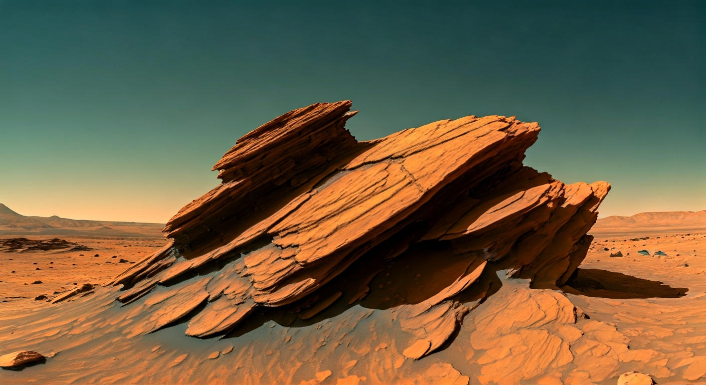 Perseverance Rover Captures Image of Unusually Shaped Martian Rock