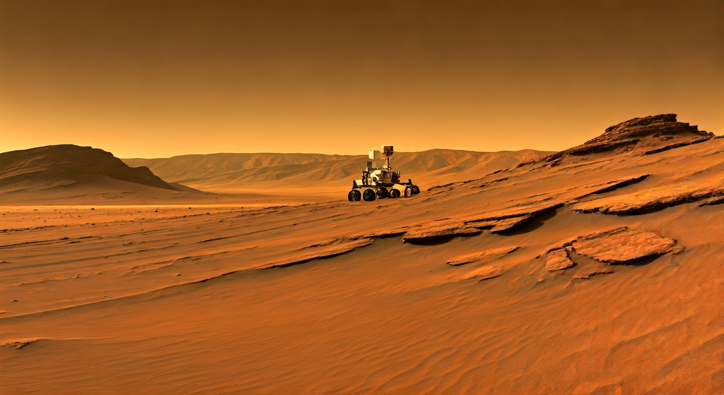 Perseverance Rover Finds Sediment Layers in Martian Lakebed