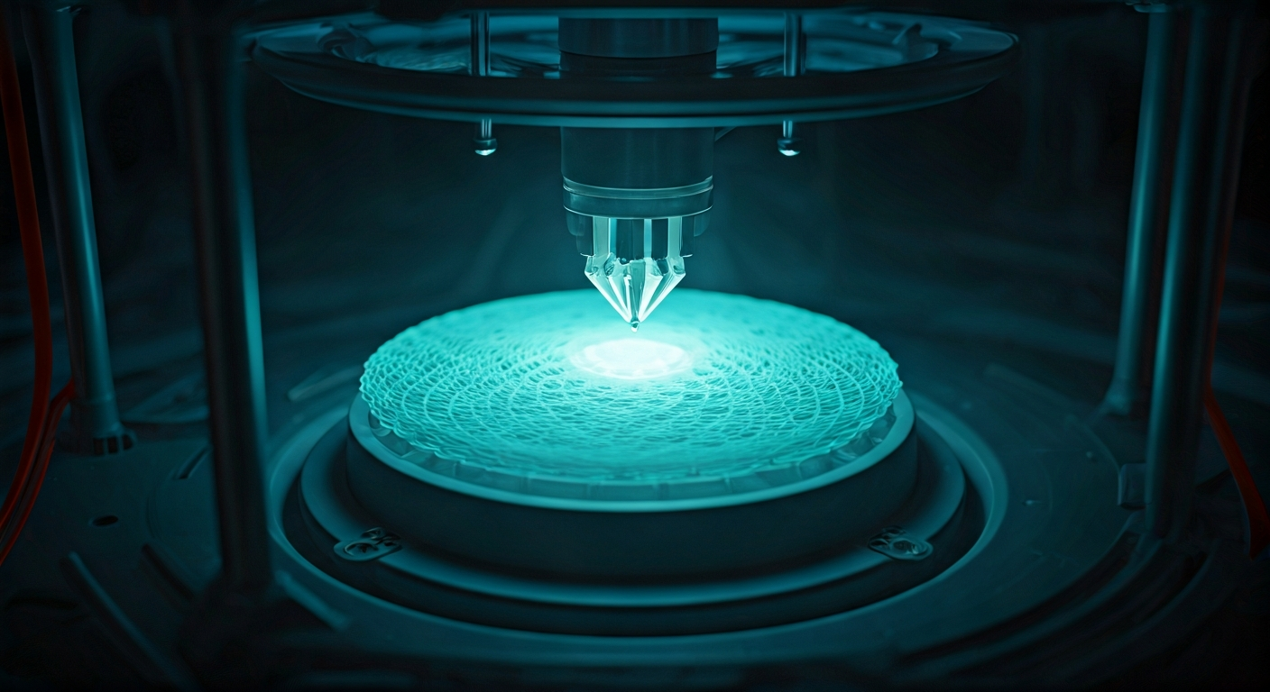 Nanotech 3D-printing fabrication (concept).