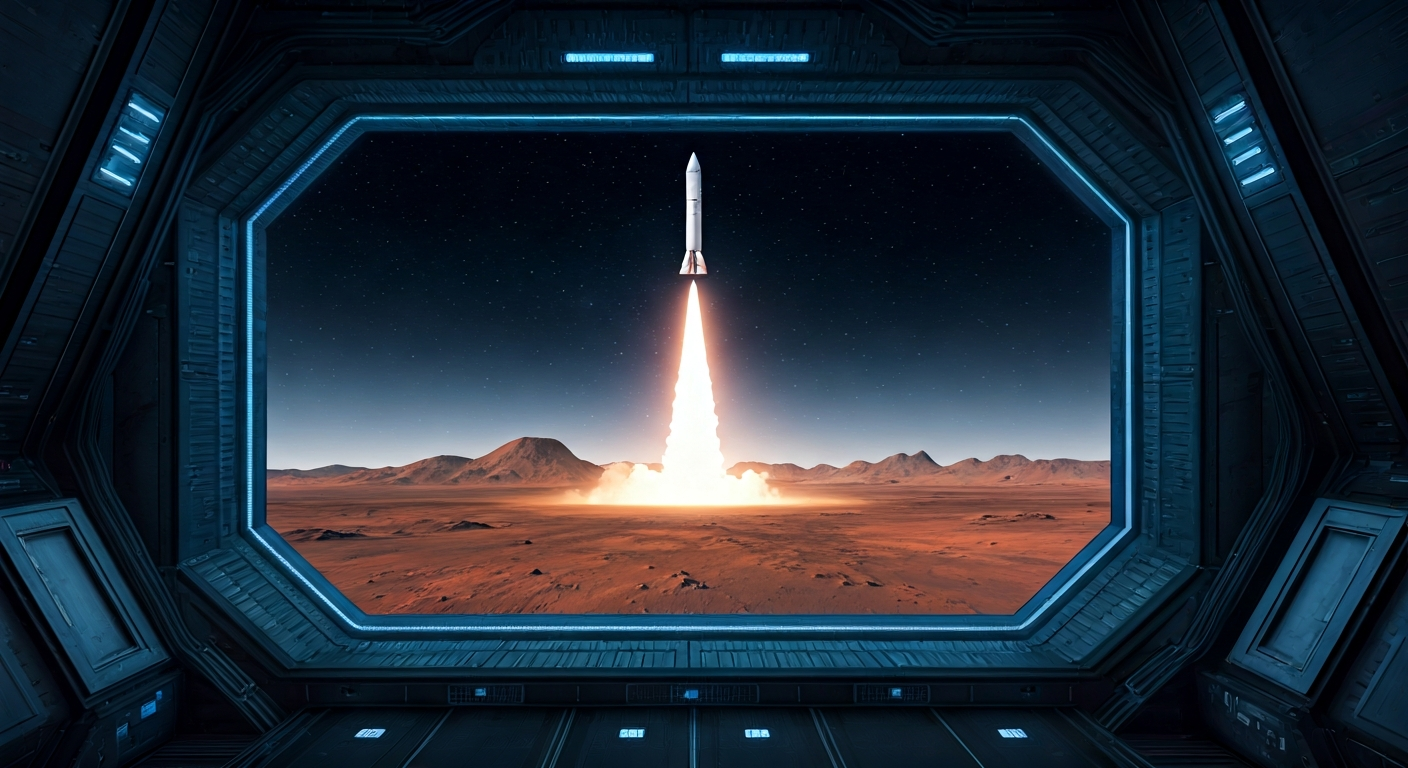 SpaceX IPO Launch Viewed from Starbase