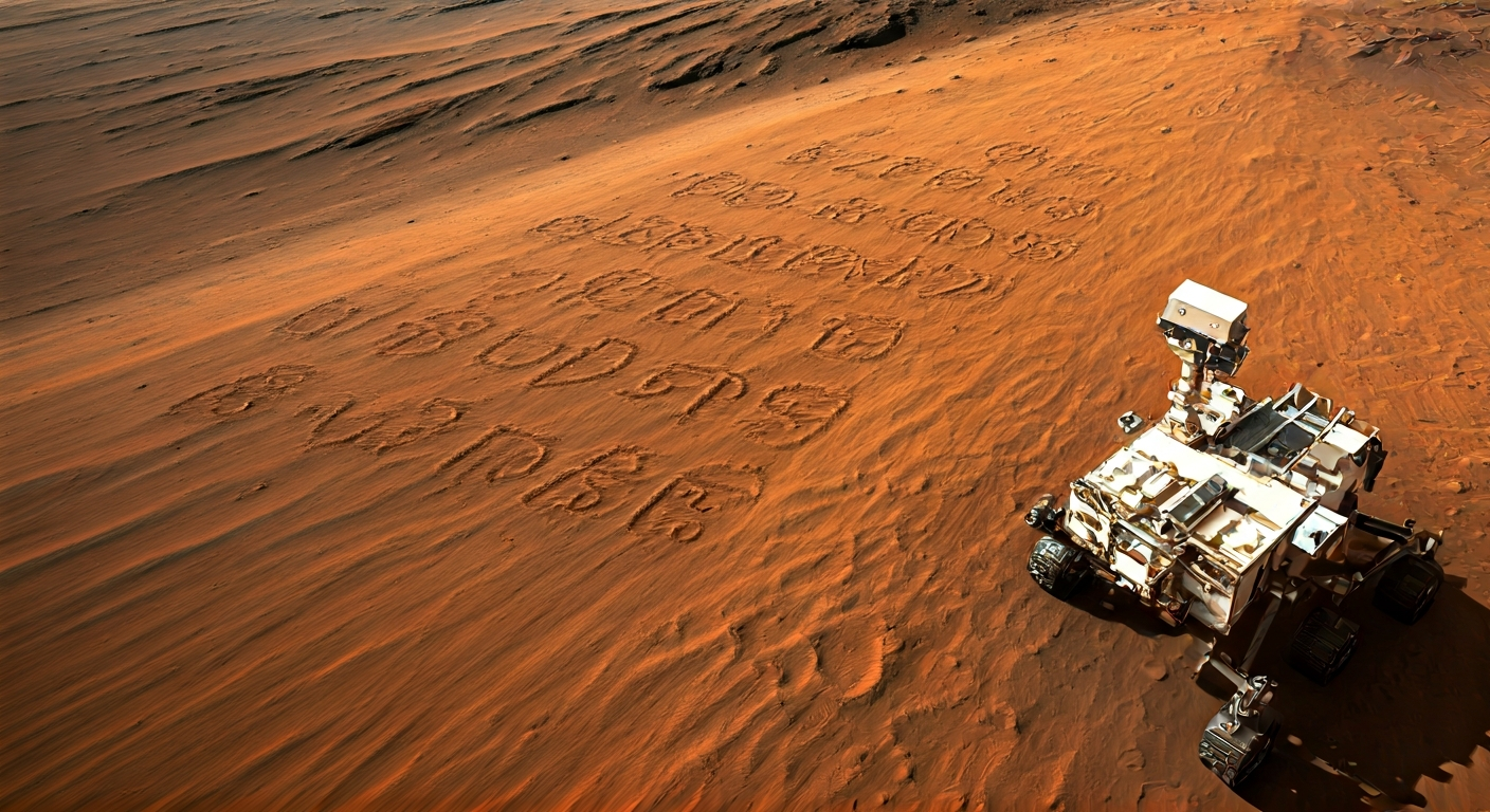 Zhurong rover leaves nearly 4,000 'Zhong' characters on Mars