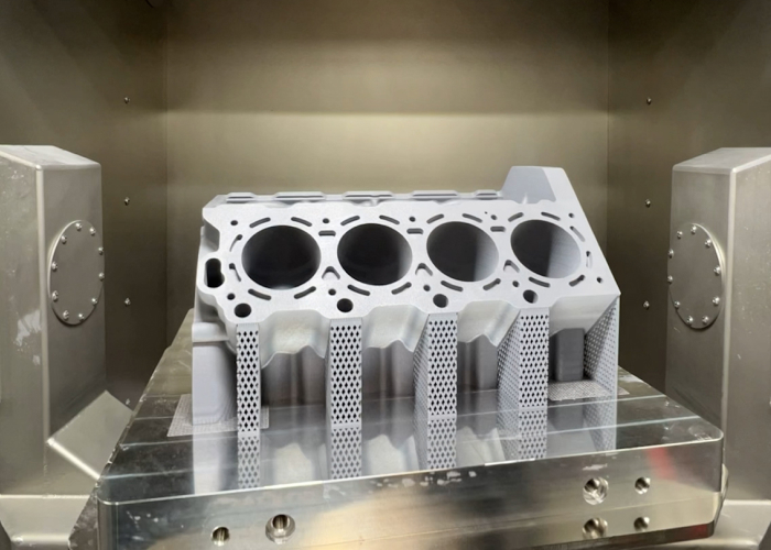 Bosch & Nikon SLM Solutions 3D Print V8 Engine Block Demonstrator