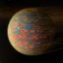 Lava planet has hydrogen-rich, active atmosphere