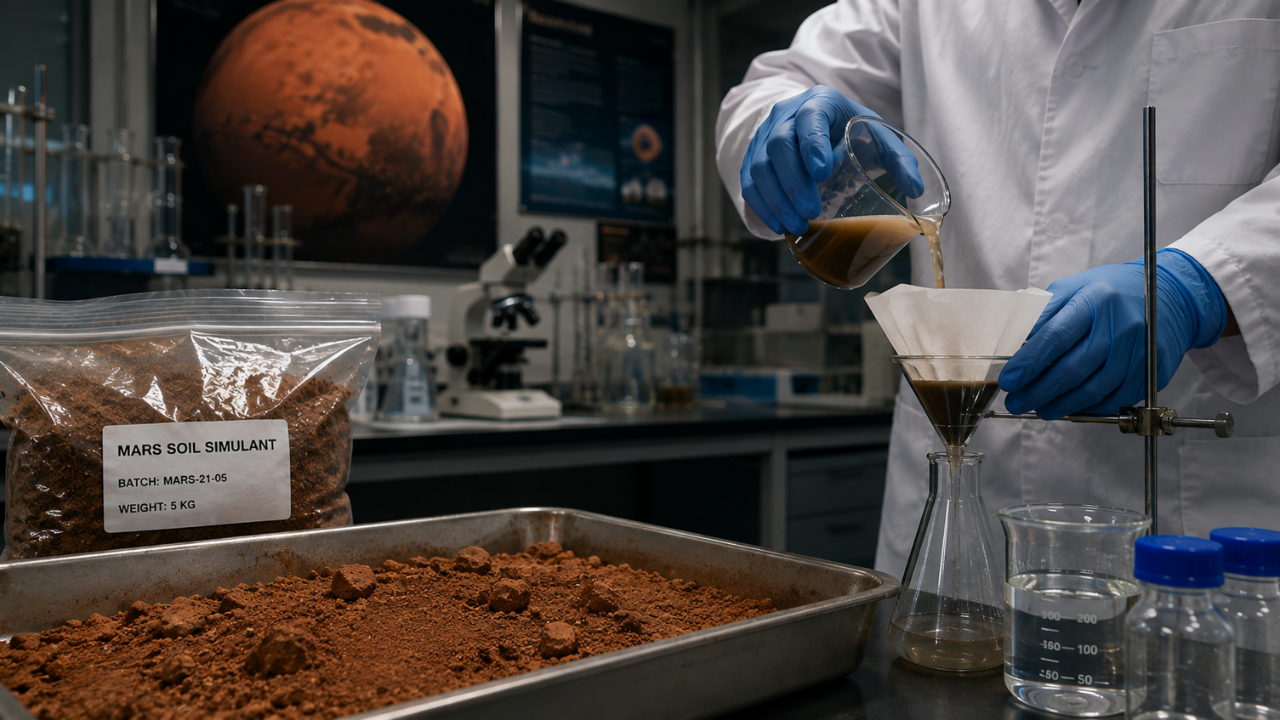 Student Recreates Martian Soil to Test Water Purification
