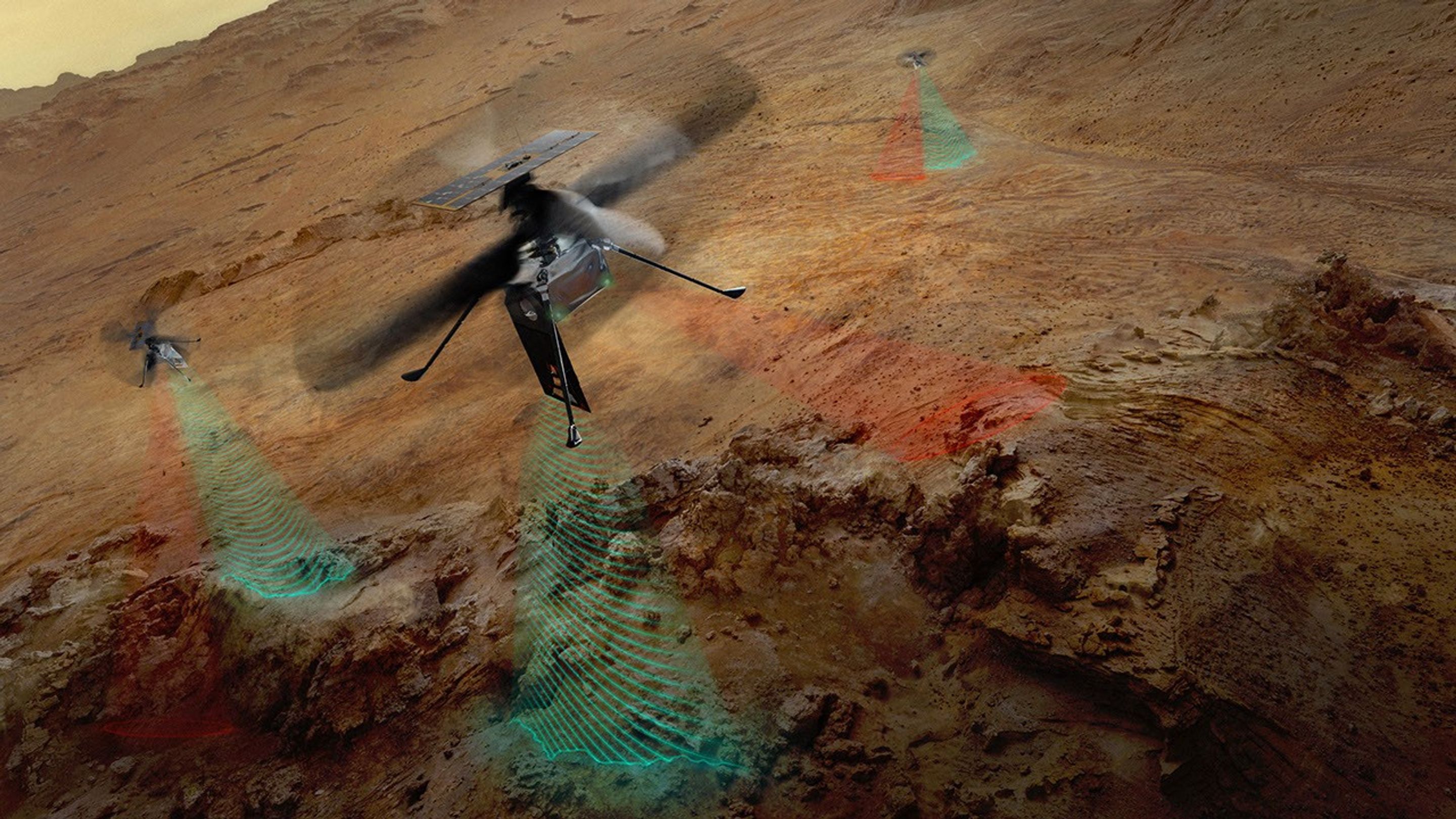 NASA's SkyFall Helicopters to Map Mars Subsurface and Surface