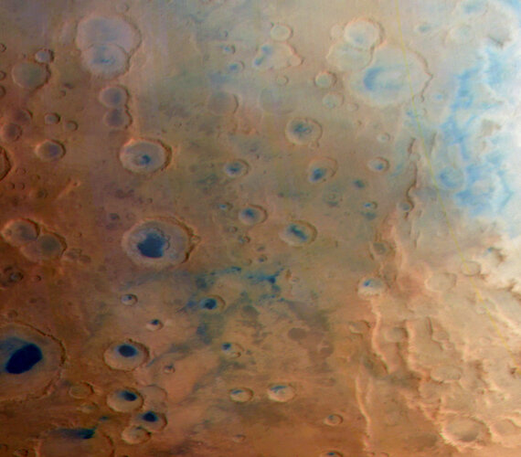 Mars Express and Psyche Capture Coordinated Views of Red Planet