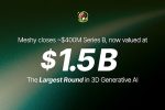 Meshy Secures Nearly $400M in Largest AI 3D Funding Round