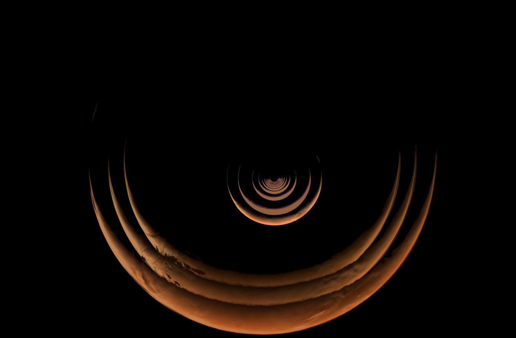 Psyche Mission Captures Evolving Martian Crescent
