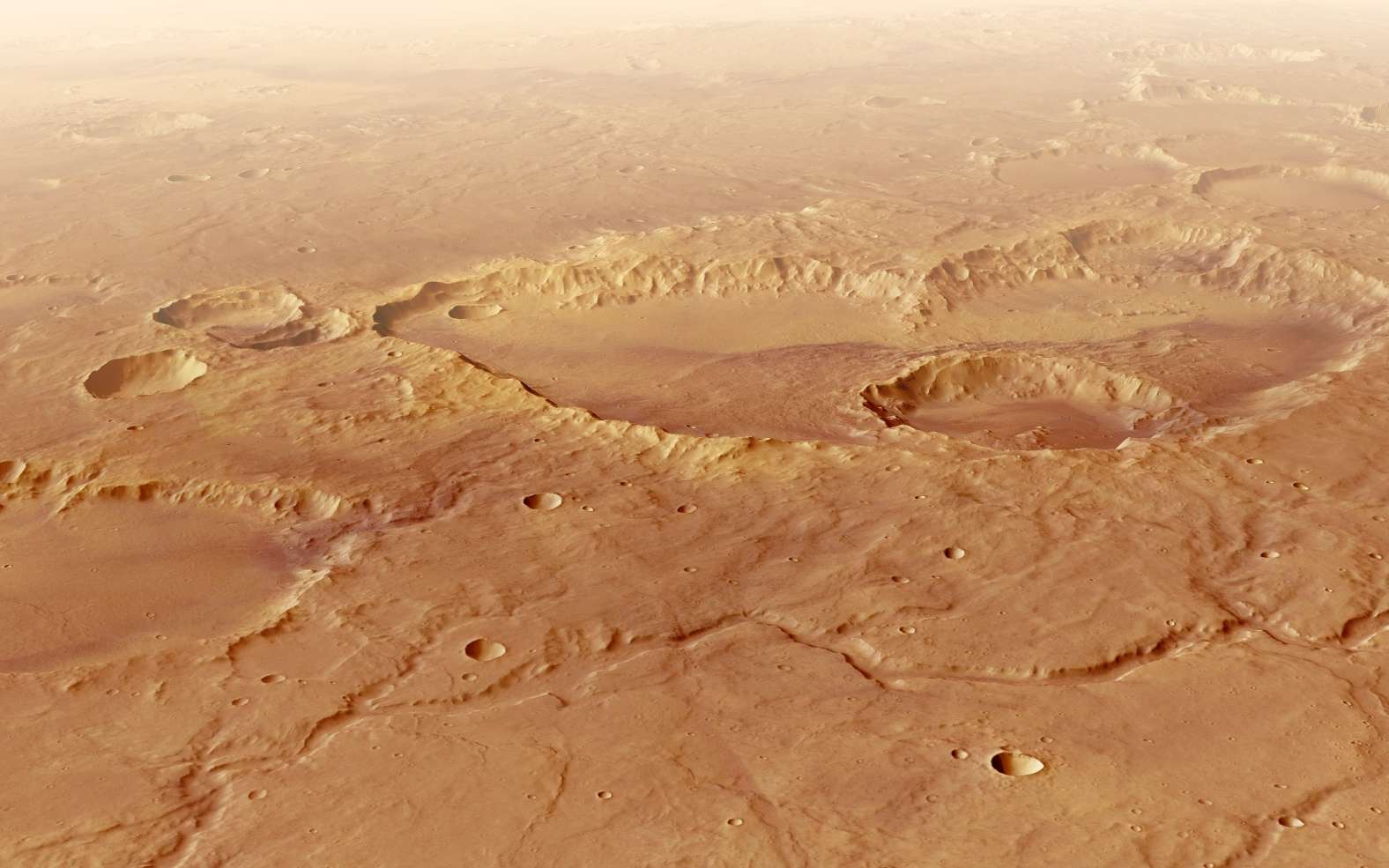 Mars Express Reveals Schiaparelli Crater in Stunning 3D Virtual Tour